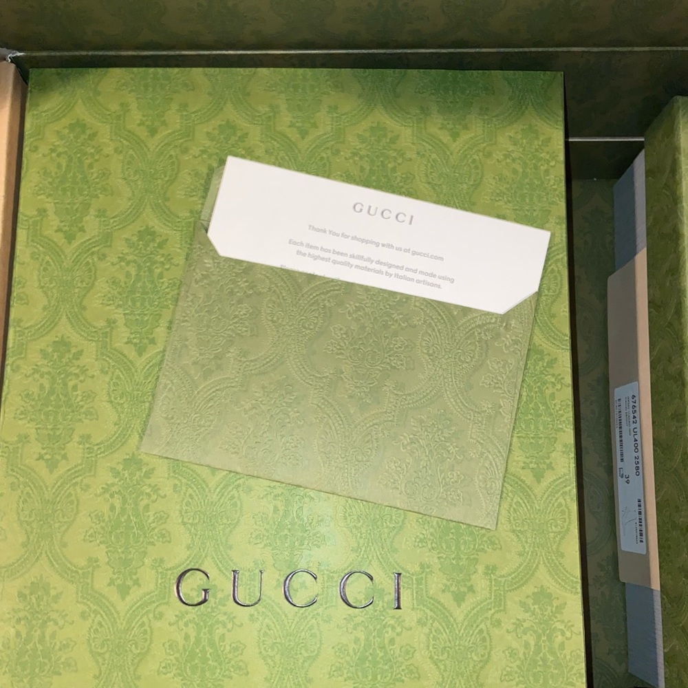 Gucci X Balenciaga The Hacker Project Aria 100 GG White Floral Small Marmont Bag - Picture 9 of 9